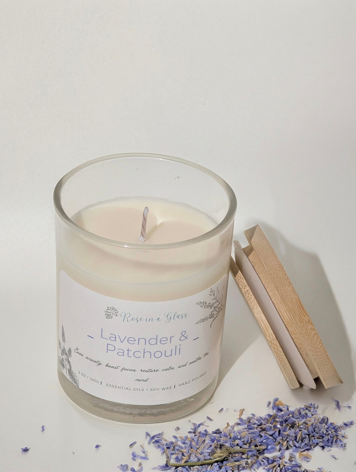 Lavender & Patchouli Aromatherapy Candle | The Grounding Soy Candle