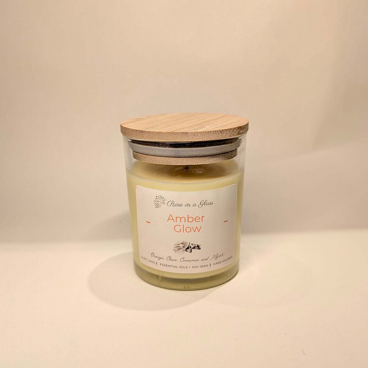 Amber Glow Aromatherapy Candle | The Comforting Soy Candle