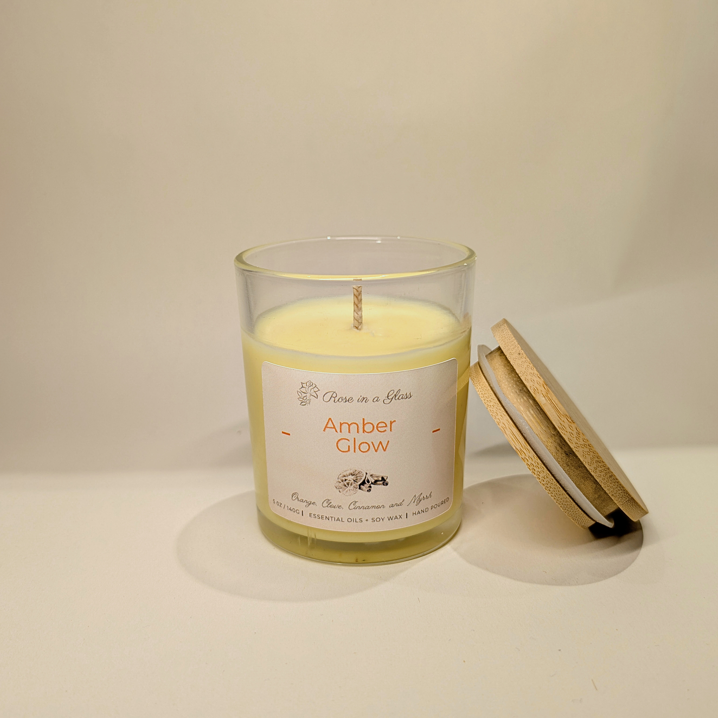 Amber Glow Aromatherapy Candle | The Comforting Soy Candle