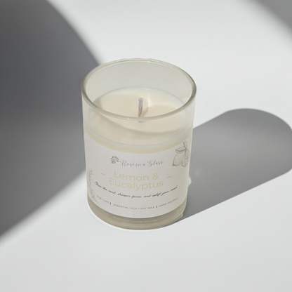 Lemon & Eucalyptus Aromatherapy Candle | The Clarity Soy Candle