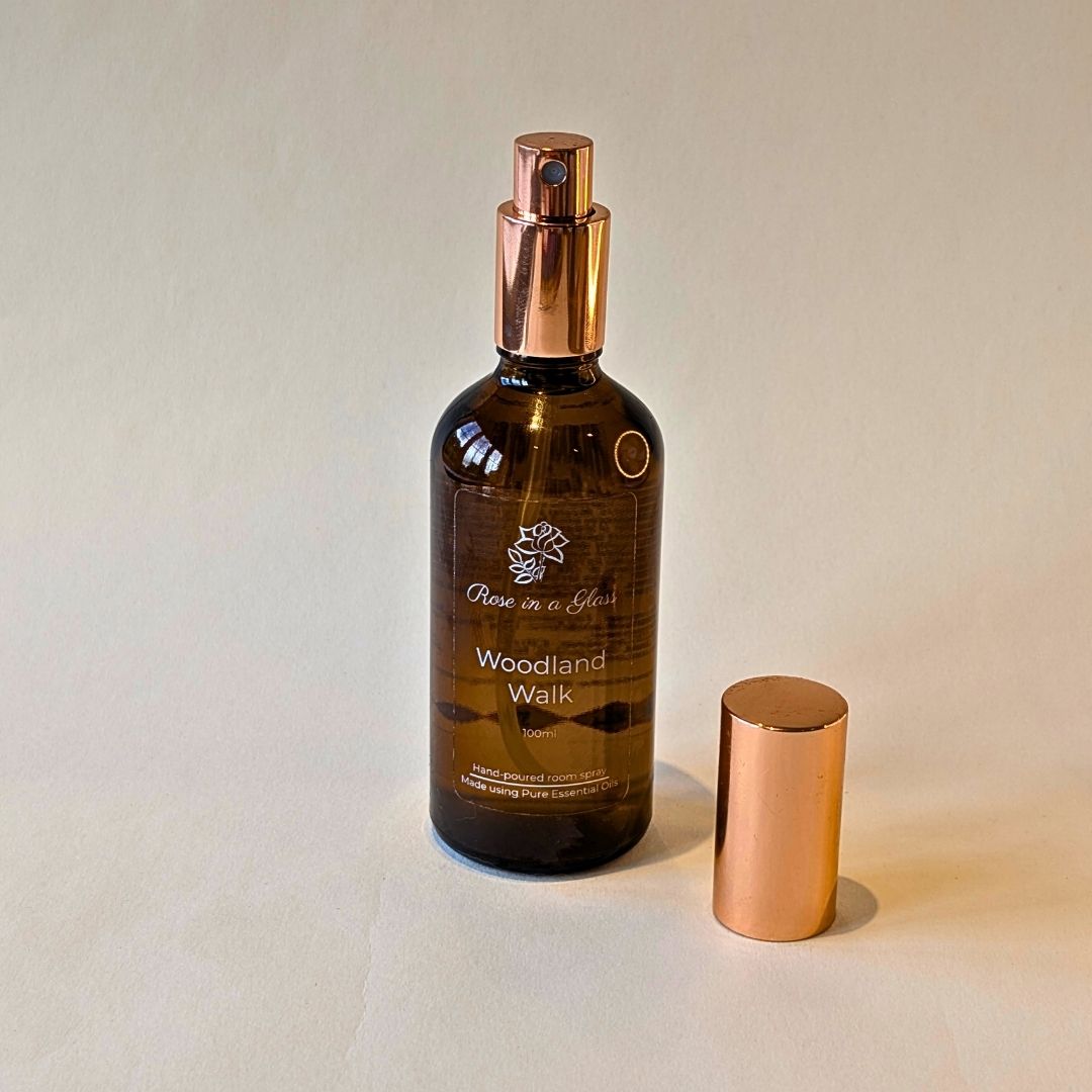 Botanical room spray in a neurodiversity friendly self care Woodland Walk gift set handcrafted in Hampshire