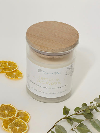 Lemon & Eucalyptus Aromatherapy Candle | The Clarity Soy Candle