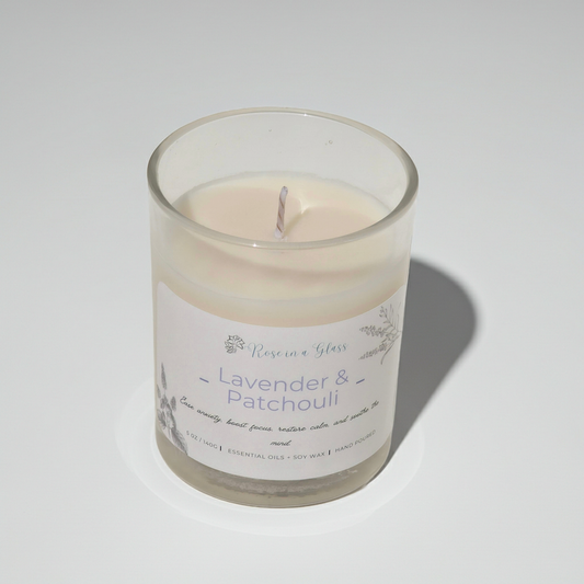 Lavender & Patchouli Aromatherapy Candle | The Grounding Soy Candle